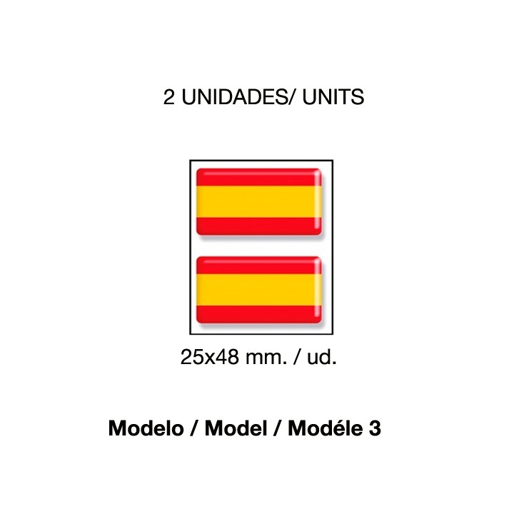 Spanish flag stickers