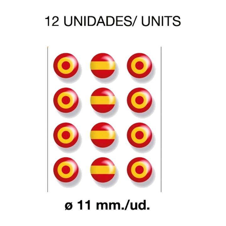 3D-Aufkleber mit spanischer Flagge – Ansicht 5