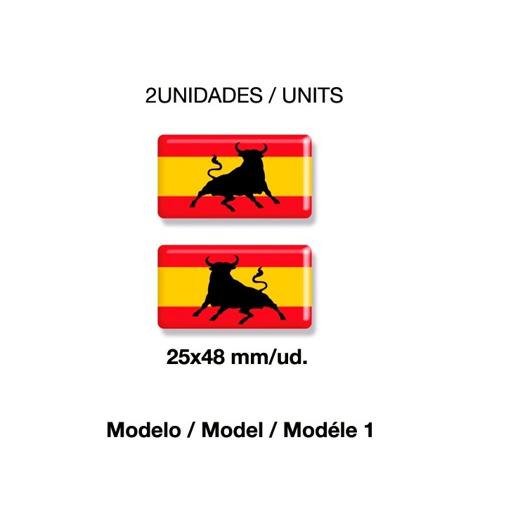 Spanish flag stickers