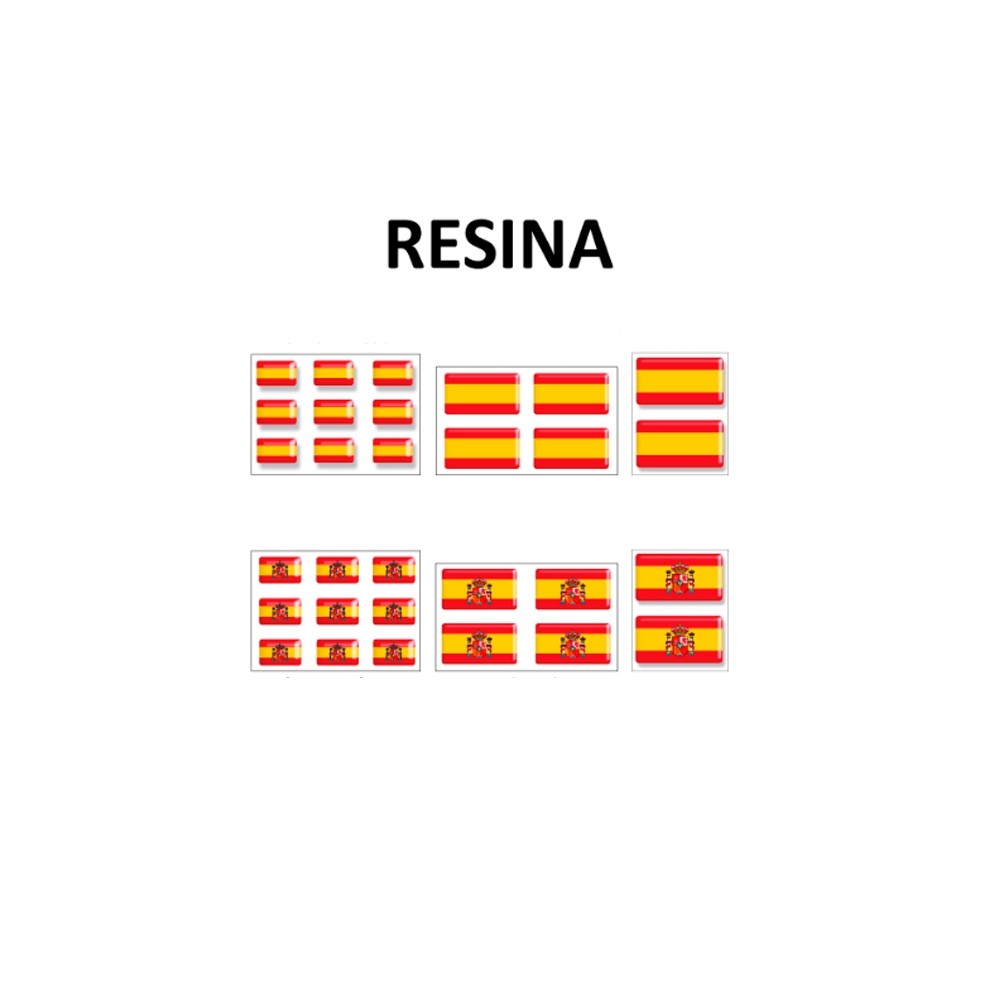 Spanish flag stickers