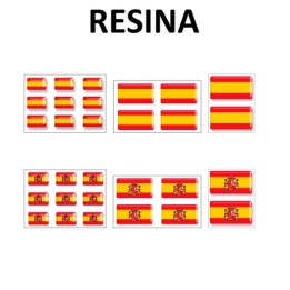 Spanish flag stickers