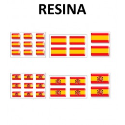 Pegatinas con volumen de la bandera de España