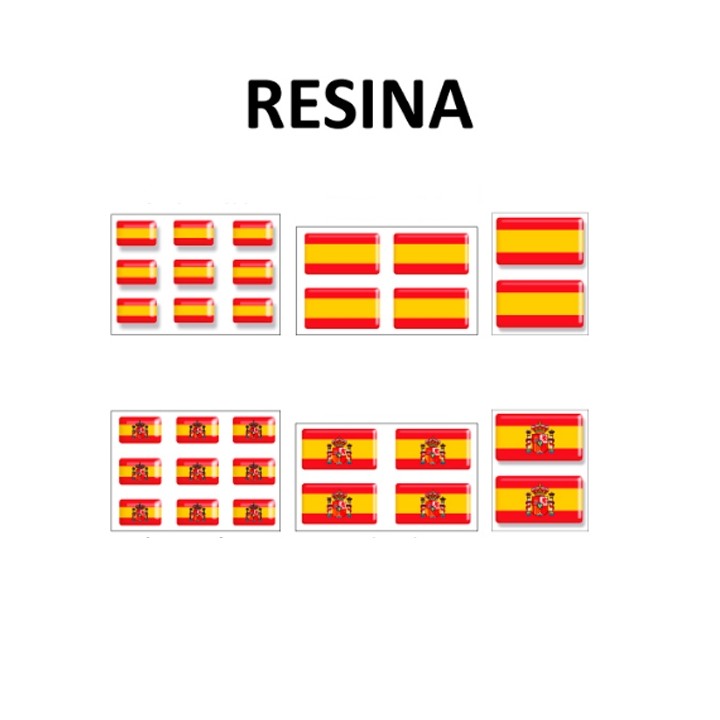 Spanish flag stickers