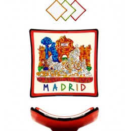 Assiette "Monuments de Madrid" Trencadis