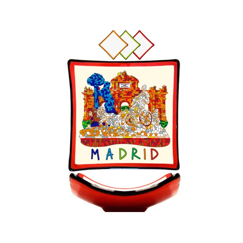 Plato " Monumentos de Madrid" Trencadís Plato " Monumentos de Madrid" Trencadís