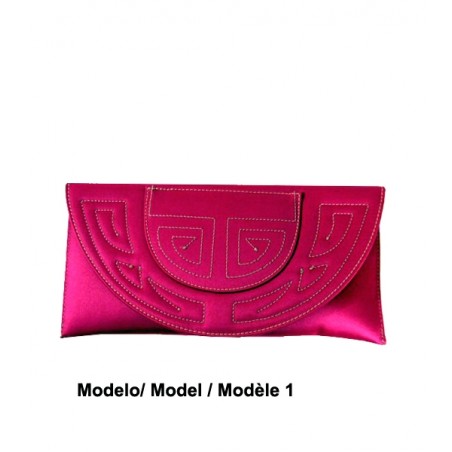 Capote Fuchsia clutch 