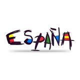 Camiseta blanca de adulto con la palabra España – vista 2