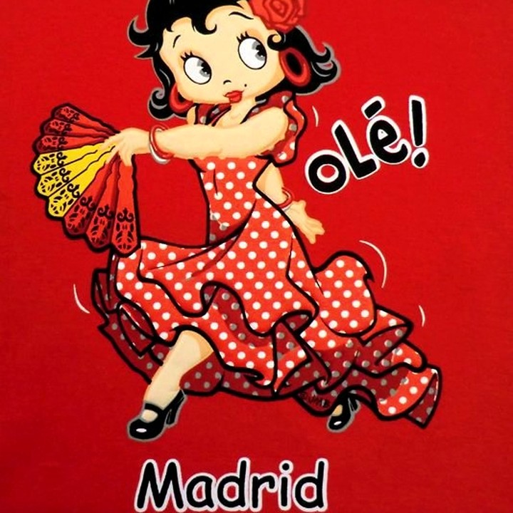 Rotes Flamenco-Kinder-T-Shirt mit kleiner Tänzerin – Ansicht 2
