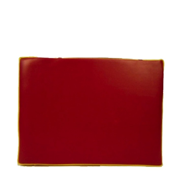 Almohadilla taurina modelo muleta colores rojo y amarillo