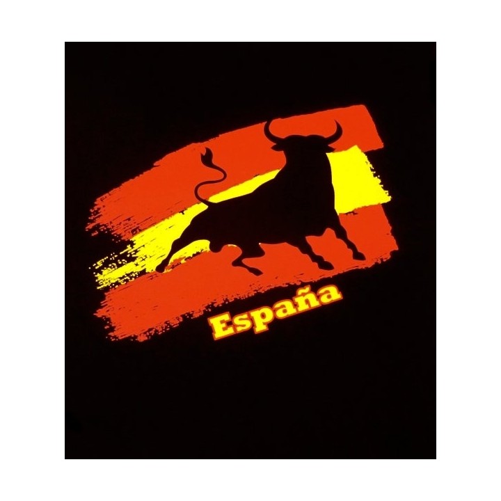 Camiseta "Toro y bandera de España" adulto