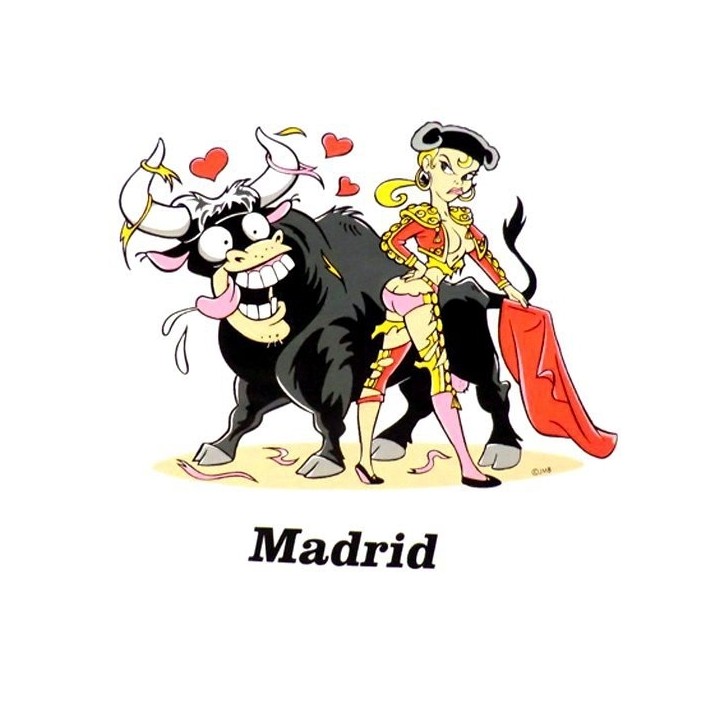 Camiseta "Toro y torera" de adulto