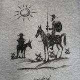 Tee-shirt gris Don Quichotte et Sancho Panza – vue 2