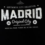 T-shirt noir Madrid Original City pour adulte – vue 2