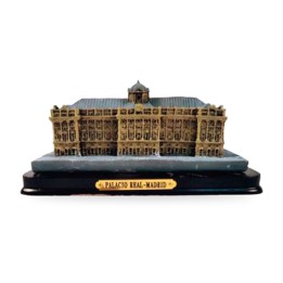 Riproduzione del Palazzo Reale di Madrid in resina, 12,5 cm