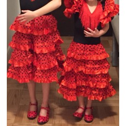Flamenco dancer children costume