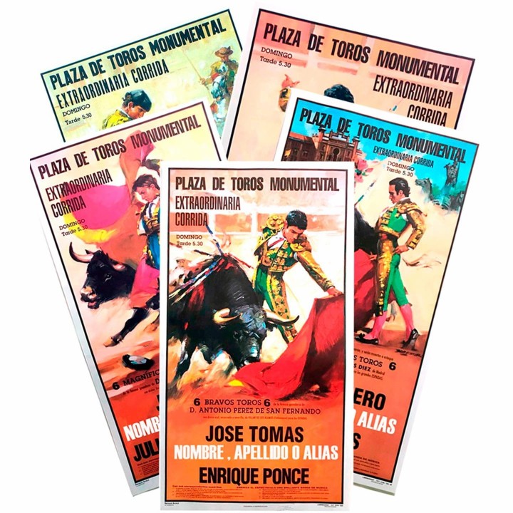 Cartel de toros personalizable con un nombre