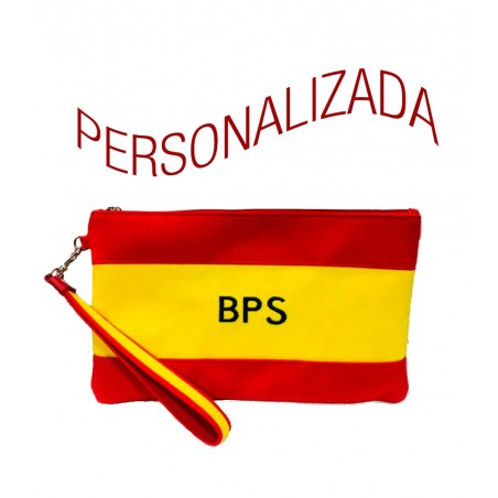 Cartera de mano, bolso o Clutch, "Bandera de España"