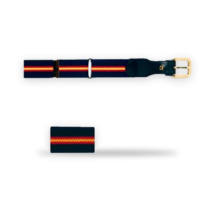 Cinturón elástico con bandera de España, color azul