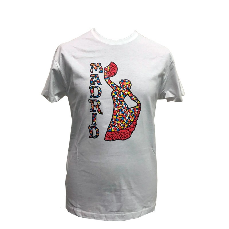 Camiseta "Bailaora Flamenca mosaico" para adulto Camiseta "Bailaora Flamenca mosaico" para adulto