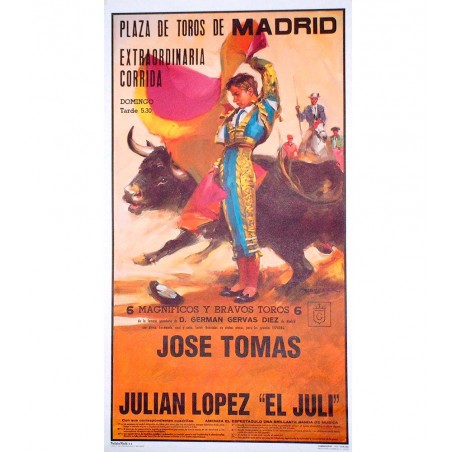 Cartel o poster Taurino Jose Tomas y El Juli