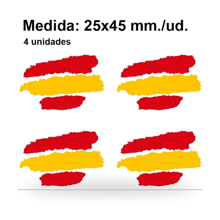 Autocolantes da bandeira de Espanha – vista 5