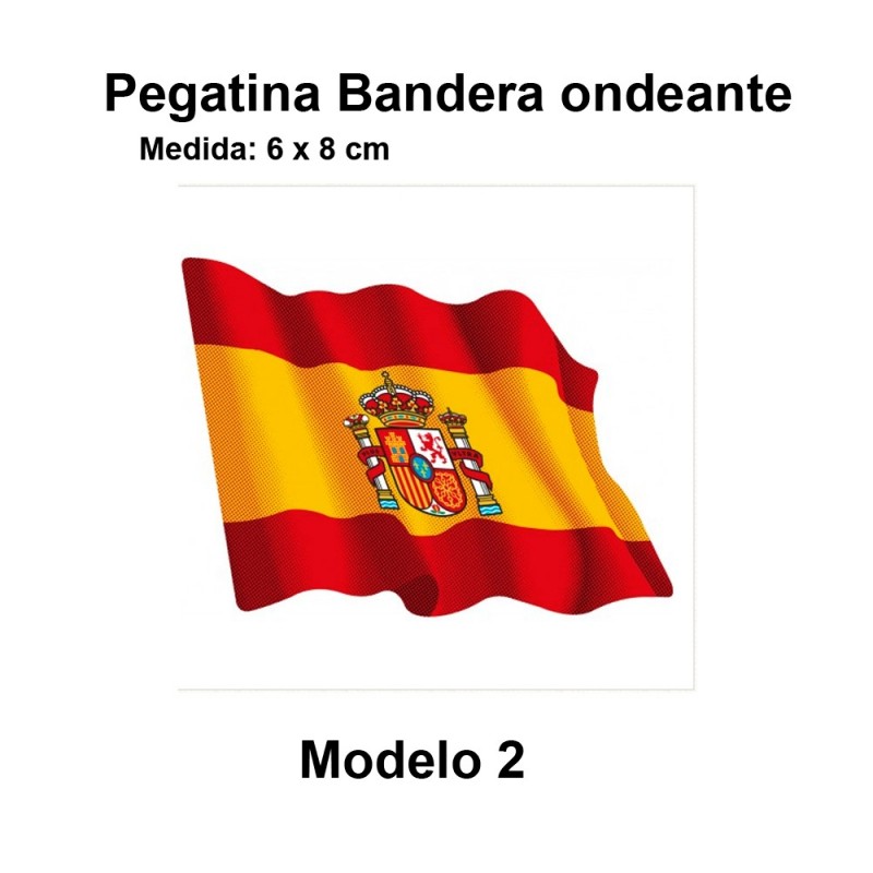 Pack De 4 Pegatinas Planas De Manchas De La Bandera De España - Foto 7