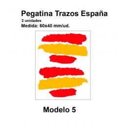 Spain flag stickers