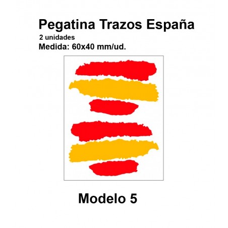 Spain flag stickers