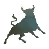Leaping bull stickers – view 2