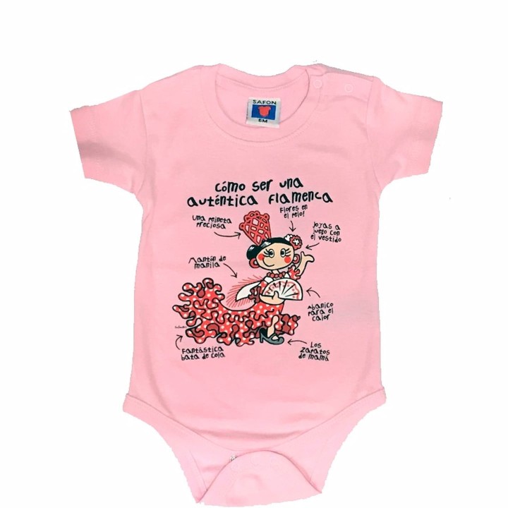 "Flamenca" t-shirt body de bébé