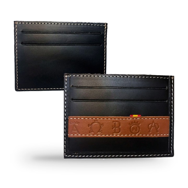 Porte-cartes en cuir aux fers d'élevages taurins – vue 4