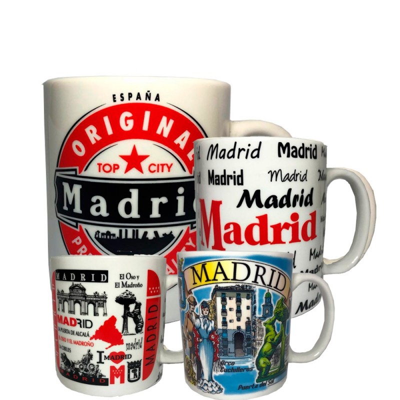 SOUVENIRS DE MADRID- VARIEDAD DE TAZAS DE MADRID PARA REGALAR SOUVENIRS