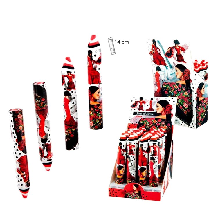 Flamenco-Radiergummi in Form eines dicken Bleistifts