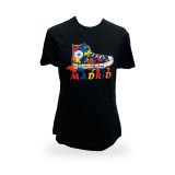 Camiseta negra Madrid Zapatilla para adulto