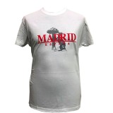 T-shirt blanc l'Ours et l'Arbousier de Madrid pour adulte