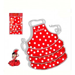 Tablier de cuisine pour enfants en robe de flamenco