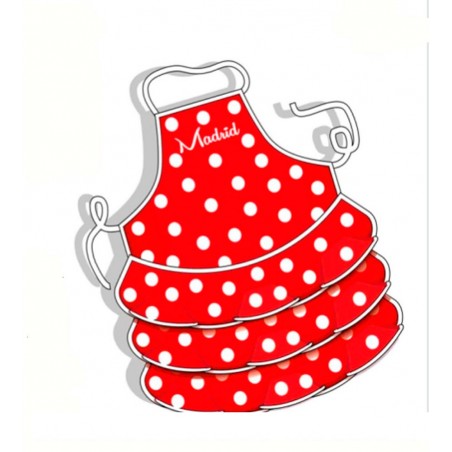 Delantal de cocina infantil vestido de flamenco