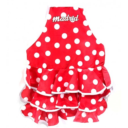 Delantal de cocina infantil vestido de flamenco