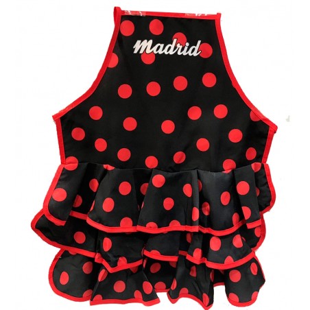 Delantal de cocina infantil vestido de flamenco