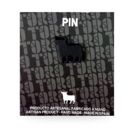 Pin do touro de Osborne em metal preto mate