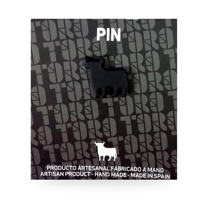 Pin do touro de Osborne em metal preto mate