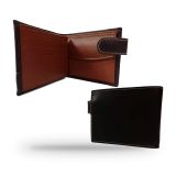 Men's brown leather wallet with ranch brand medallions – view 5