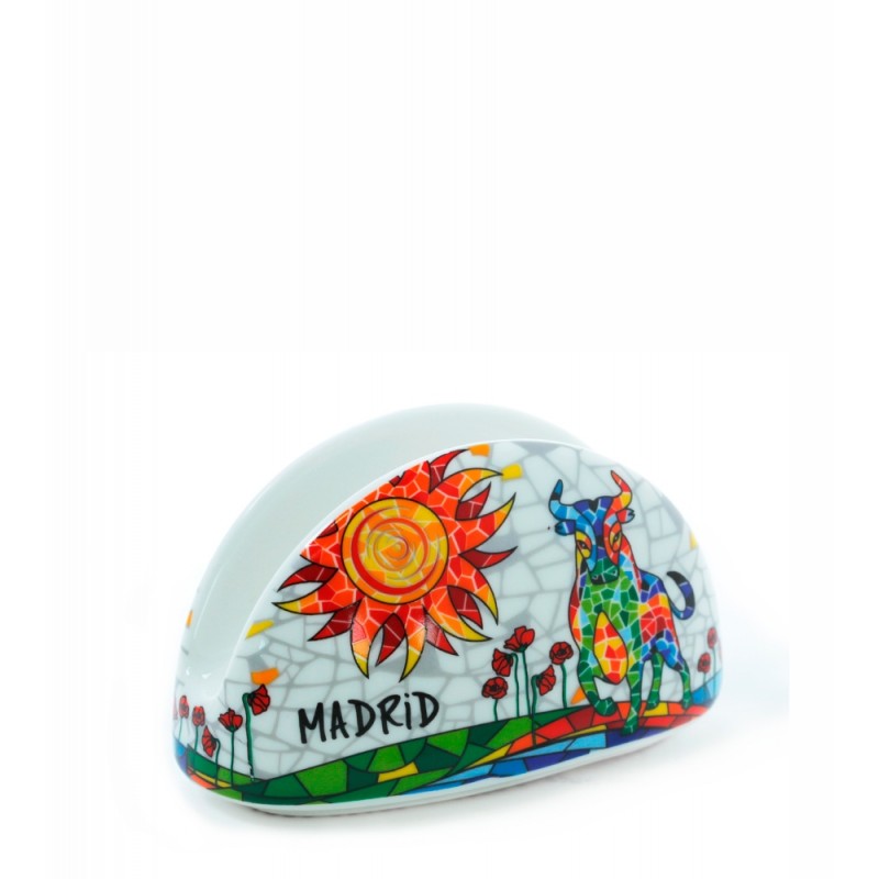 Napkin holder "Bull & Sun mosaic" Trencadis Napkin holder "Bull & Sun mosaic" Trencadis