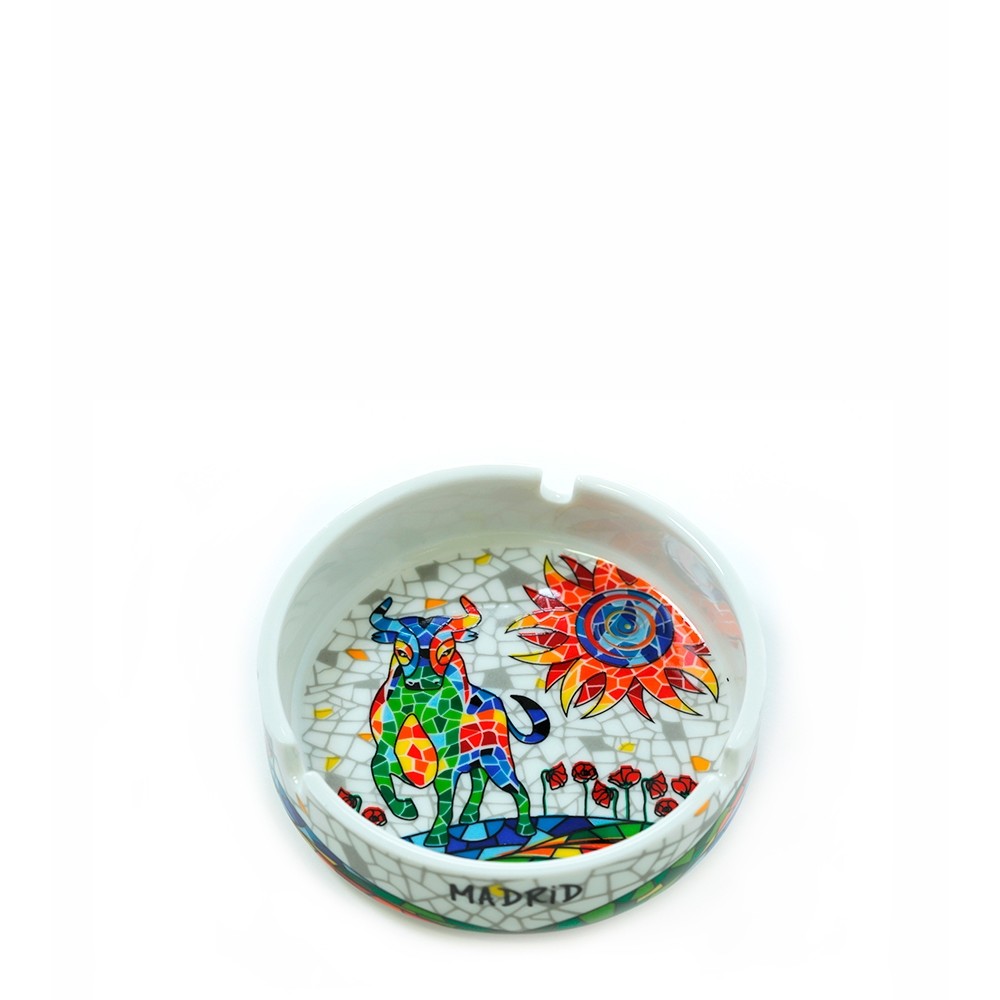 Ashtray "Bull & Sun mosaic" Trencadis