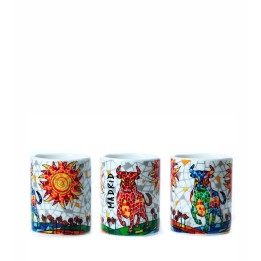 Vaso chupito "Toro Sol mosaico" Mosaico