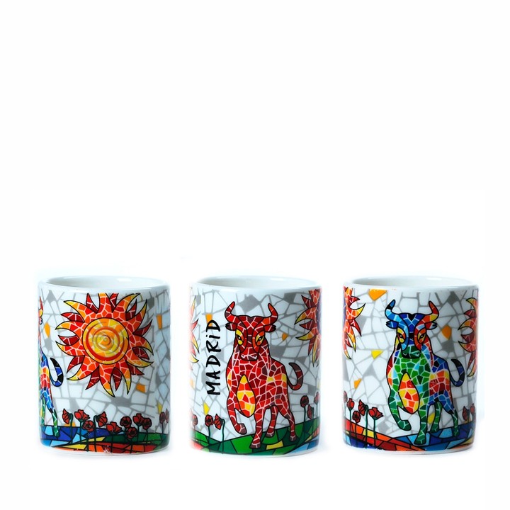 Schnapsglas Toro Sol im Keramikmosaik