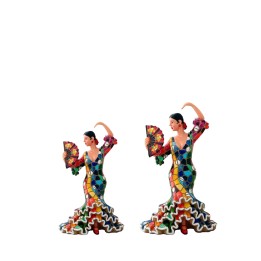 Figura Bailaora flamenco con abanico