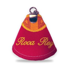 Llavero de capote bordado con el nombre de Roca Rey