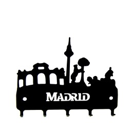 Cuelga llaves de forja "Skyline Madrid"