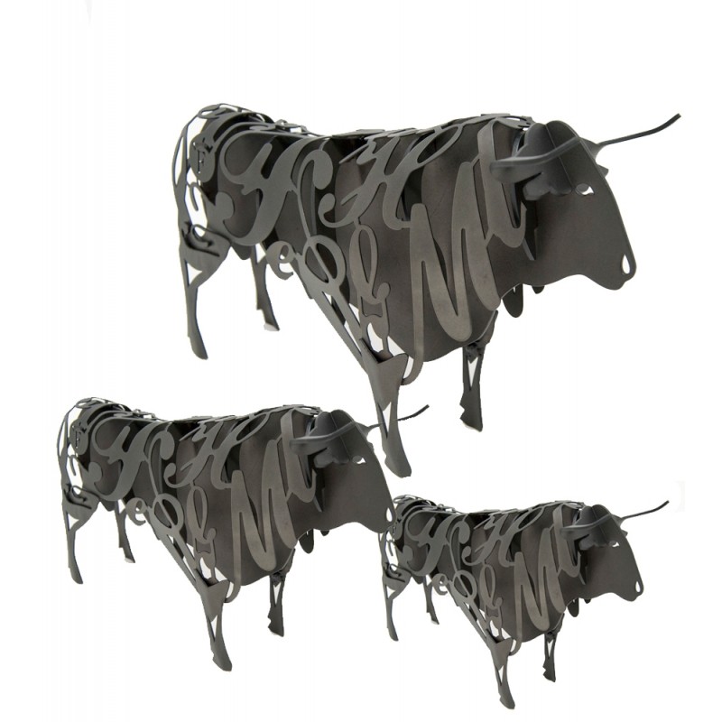 Wrought iron Bull Figure 
